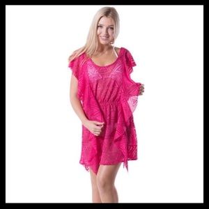 Summer Crochet Swimsuit Cover Up Beach Dress